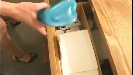 The New Teen Secretary Is Really Cute and the MILF Boss Tries to Fuck Her in the Office