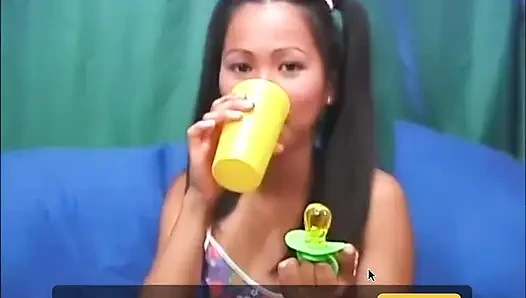 Beautiful asian petite on the big dick