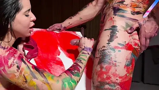 The painting teacher wanted to put his cock in some tits, so I invited him over and he ended up fucking me and leaving my pussy