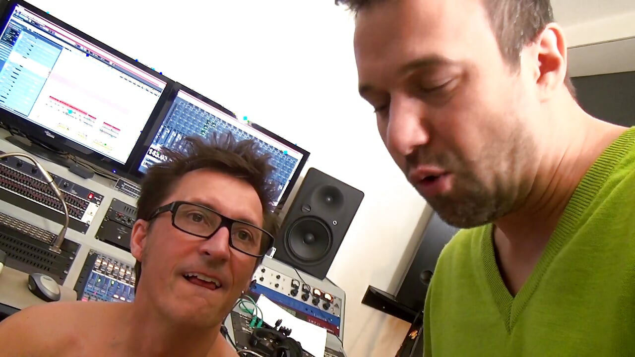 Blonde MILF licks & pegs dudes asshole in the radio studio and gets for him ass fuck