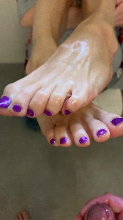 Amatérský footjob od bývalé manželky