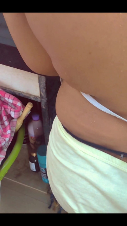 Powerful moment from "POV. StepMom got Caught naked in kitchen in hot dress"