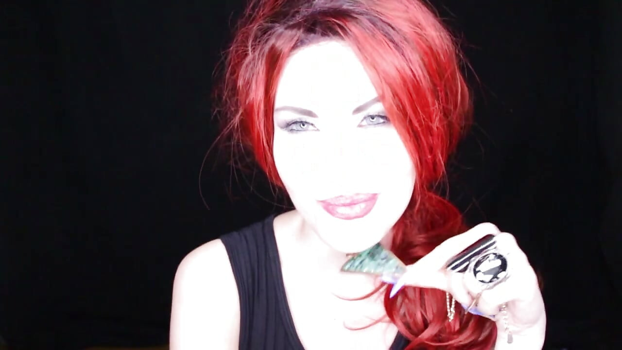 Redhead Italian mistress in black boots humiliates you