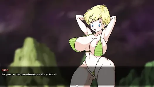 Super slutz tournament 2 - Roshi Fucking the fat ass of Erasa, Videl's friend from Dragon Ball Z