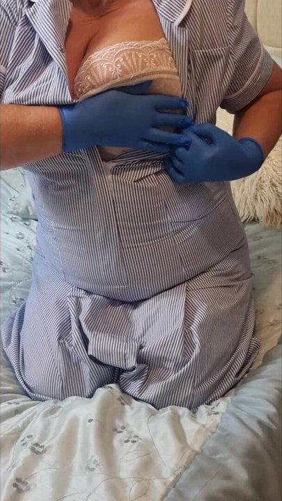 Naughty Nurse Julie – Bra Reveal & Teasing Huge Tits – 002-S-V-3-TEASER