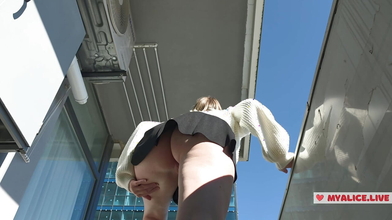 POV: No Panties Under My School Skirt, Bare Pussy - Public  Tease  For You
