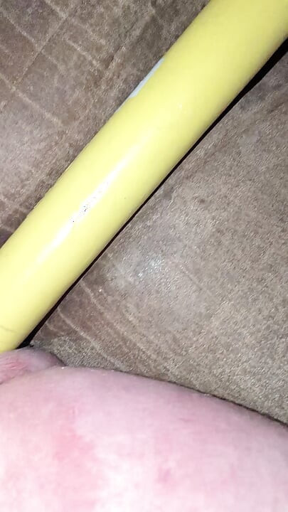 Wiffle ball bat fills me up and stretches my hole
