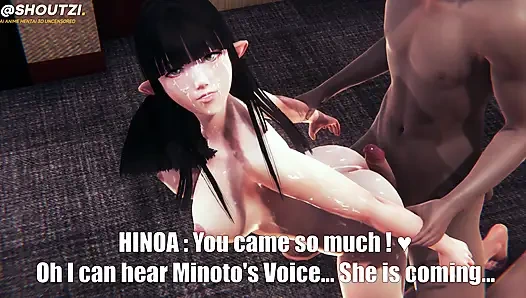 Хиноа из Monster Hunter Rise заботится о тебе после того, как ты спасёшь его деревню! Расслабьтесь и дайте ей сделать это!