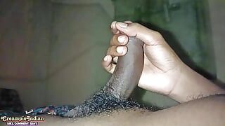 Horny Punjabi boy masterbating his big cock