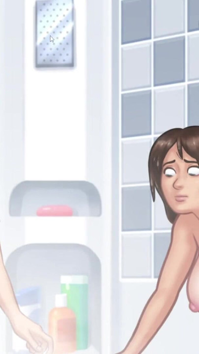 PC-spiel heiße milf, handjob und dusche | Clip 1