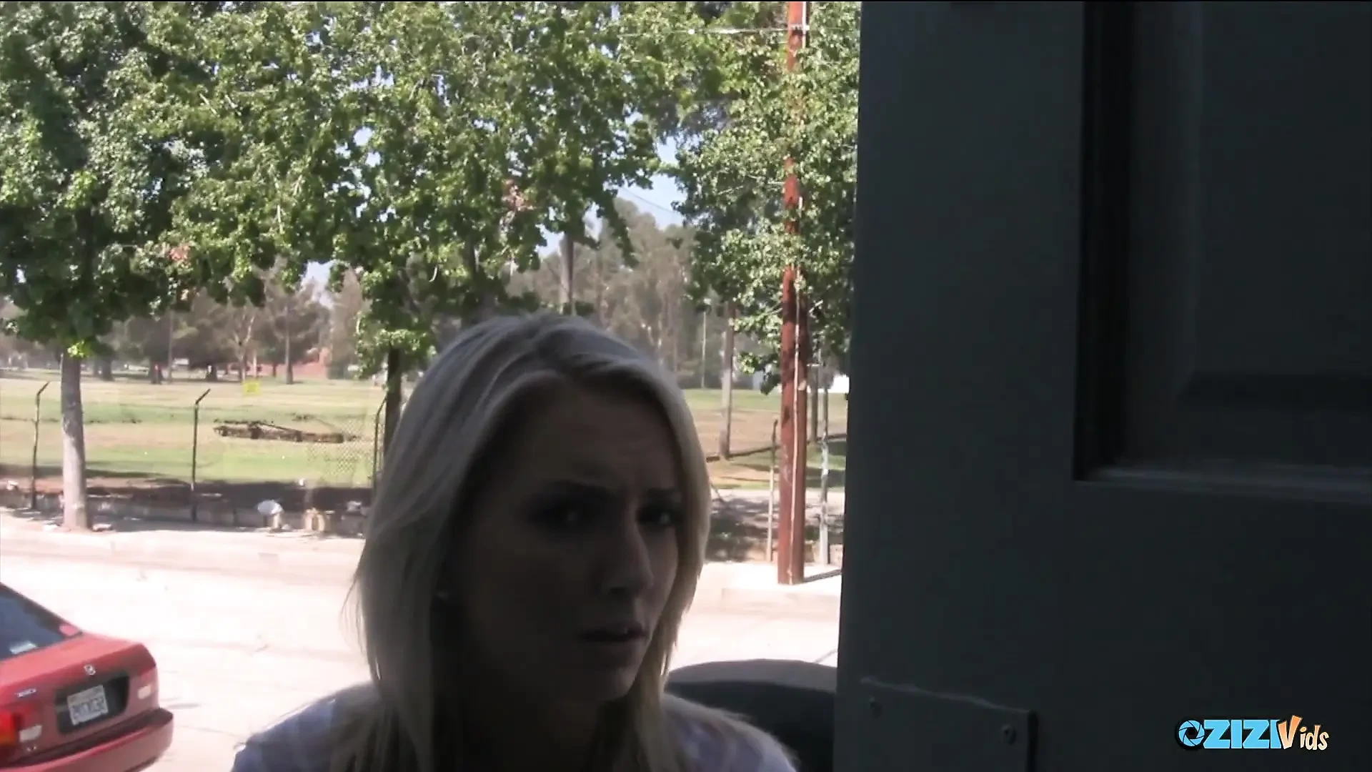 Cocksucker With Blonde Hair Moans While Bouncing on a Dick