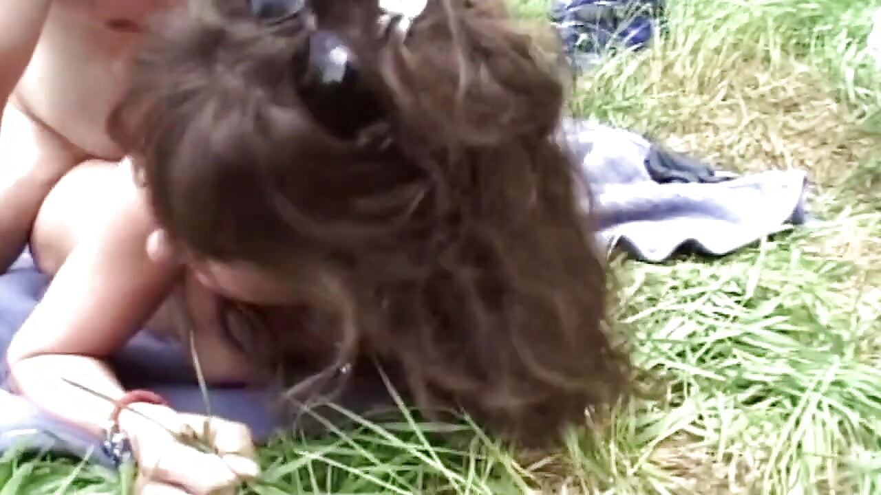 Brunette Gets Fingered and Fucked Hard Outdoors
