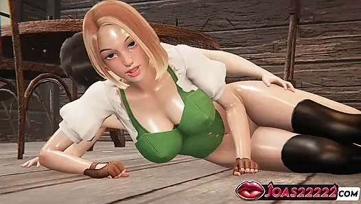 Ateşli kaisha 3d animasyon - kızıl saçlı seks yapıyor, ayakta sikiş, bakış açısı dölleme