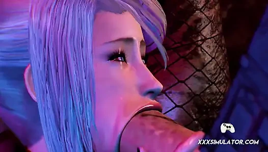 Bilim kurgu ateşli kız bu parodi dölleme cehenneminin her deliğinde canavarlar tarafından tutuluyor ve sikiliyor