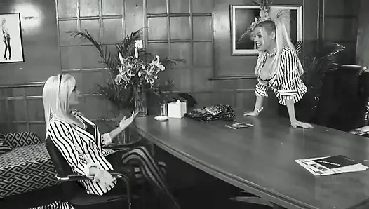 Hot Busty Blondes Team up to Take on a Lucky Man