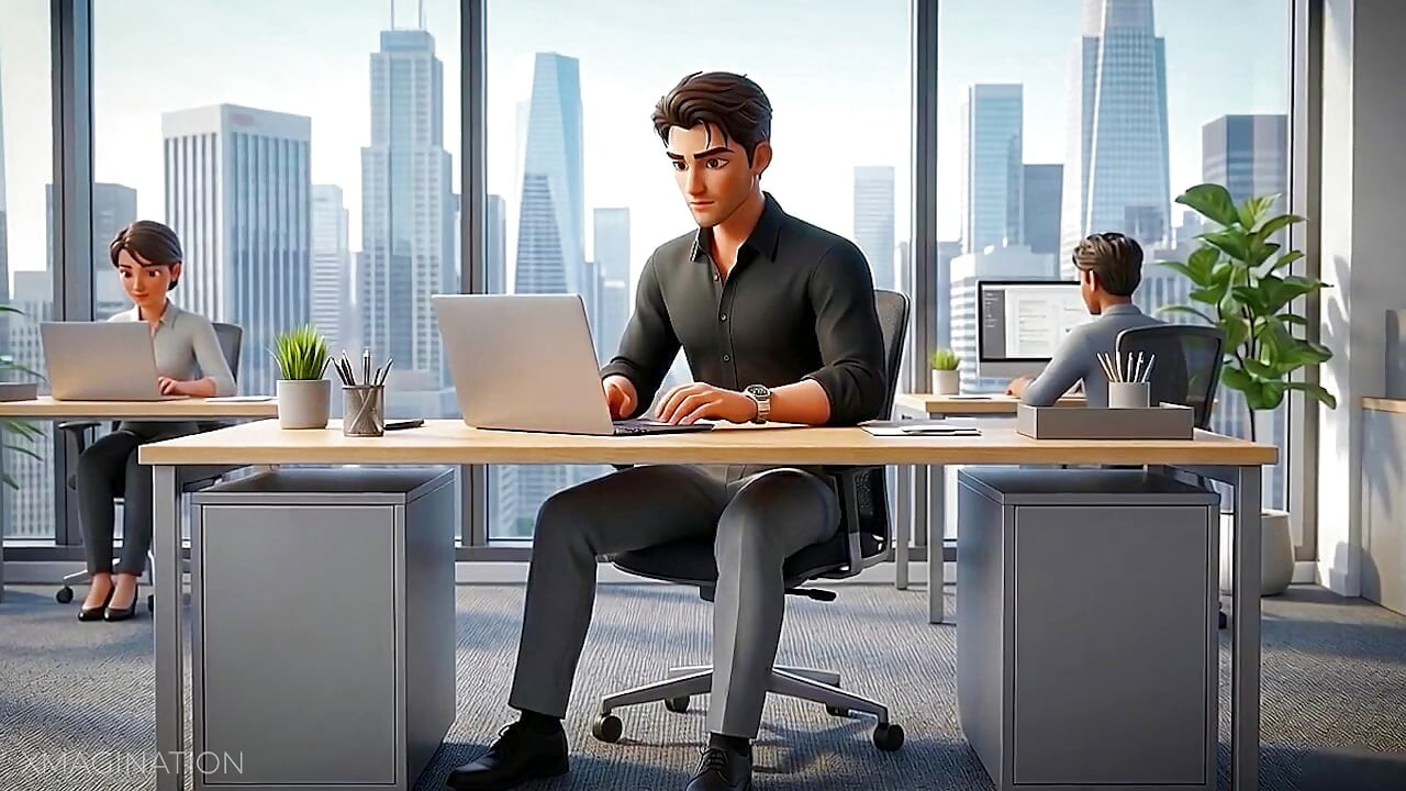 I squirt at the office today and I make my coworkers jerking off!