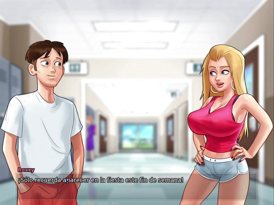 A mature woman against a young girl - summertime saga