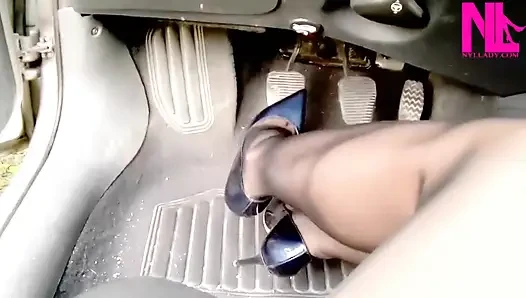 Sinnliches Fahren in Pattent BlueBüffel super sexy pumps