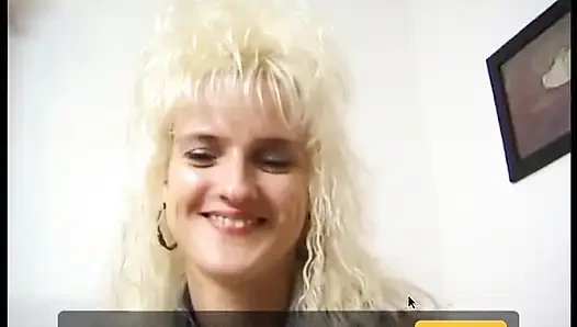 Blonde german MILF in solo act