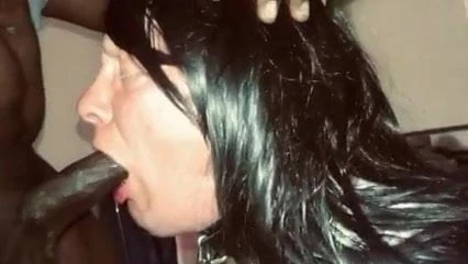 Sucking daddy's cock