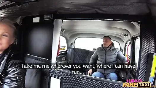 Female Fake Taxi - Lady Driver Sucks and Fucks Cock