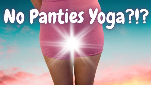 Sıcak hayır külot yoga oturumu