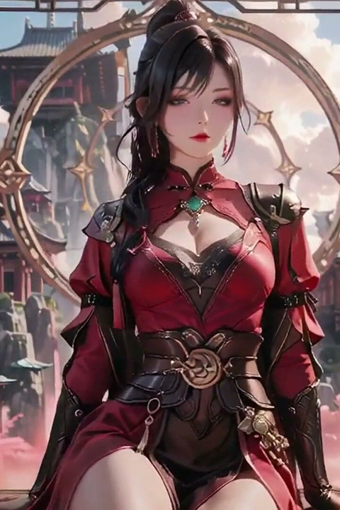 Red Armor Queen in the Floating City! Epic Fantasy Tease.