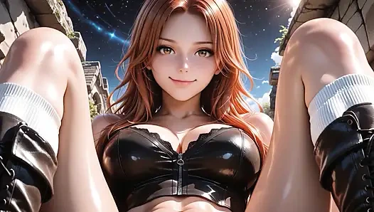 Cewek semok penggoda dengan renda hitam lagi ngidam dientot habis-habisan di luar ruangan