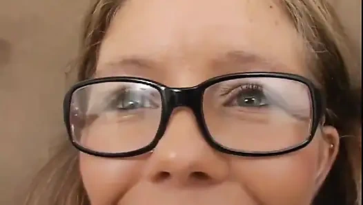 A young little slut enjoys a big hard cock