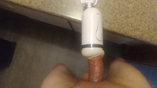 Solo male fucking new toy