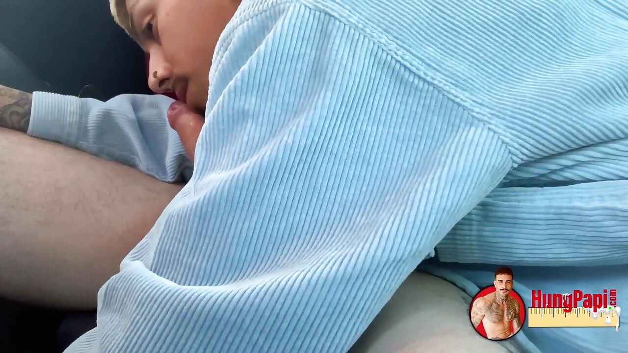 Sucking Huge Cum Load Caught Blowjob