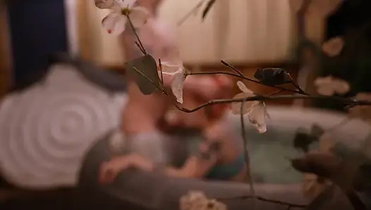 voyeur hot tub blowjob