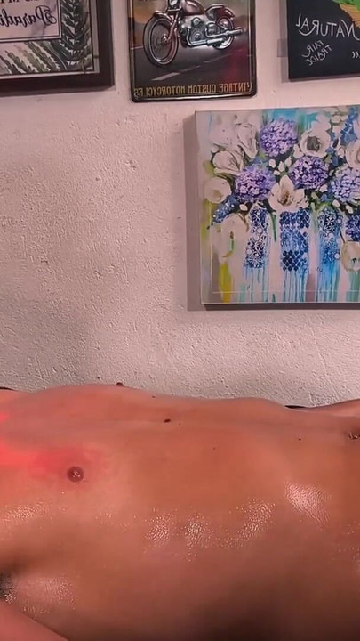 Spectacular moment from "Camilo Brown Giving Intense Oil Handjob to Hot Sensitive Twink Jacobo Torres with Some Post Cum Play"