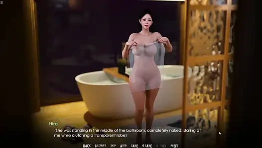 Hiro erwischte japanische stiefmutter mit dickem arsch nackt im badezimmer