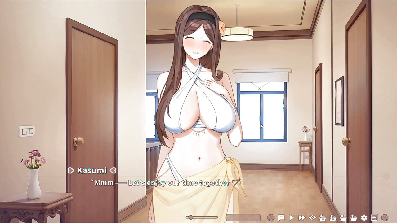 Hentai Game – Kasumi Gets Wet in the Bath Giving a Slippery Handjob and Deep Throat Blowjob