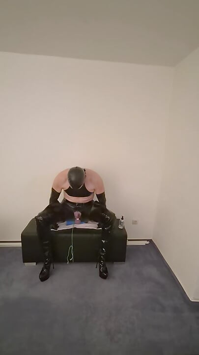 Deep, Rough, and Booted Dildo Riding