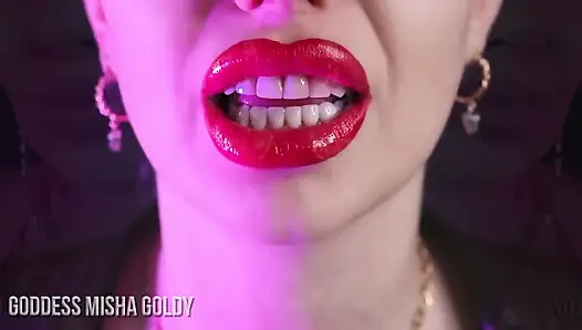 Es ist so einfach, dich mit meinen lippen zu kontrollieren! Komm und verlierst deinen verstand!