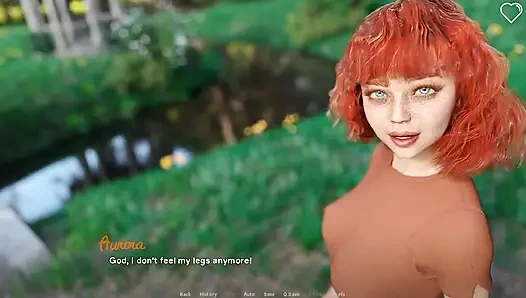 Вне записи: симпатичная рыжая девушка в парке, эпизод 7