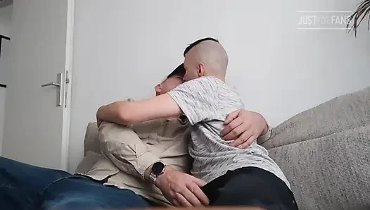Young Boy with Stepdaddy. Kissing Blowjob Gay Video