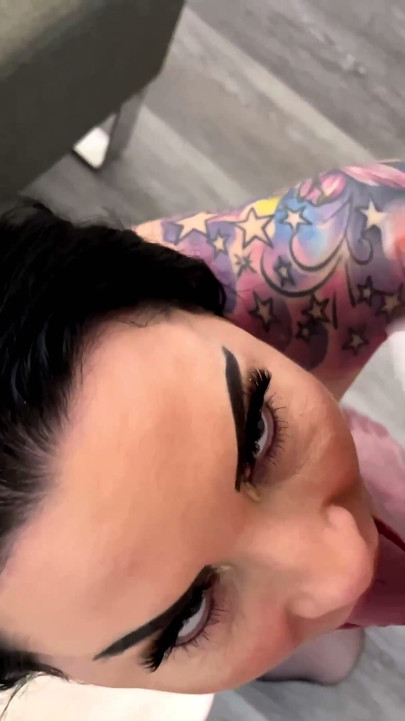 MILF Sucks Huge Student's Cock the Cum Out