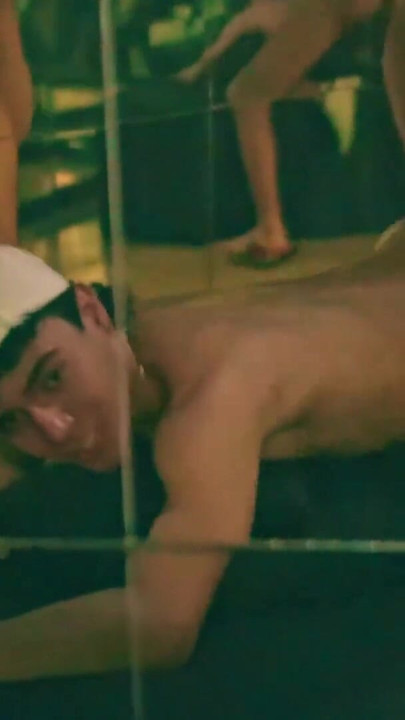 Powerful moment from "Camilo Brown Fucking Hot Twink Julian Herrera Bareback At The Bar And Swapping The Cum In Sexy Kiss"