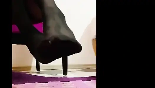 Sexy strümpfe, heiße beine, meine muschi und mein