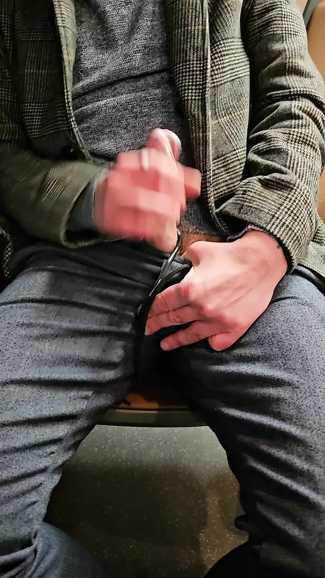 Wanking in the bus