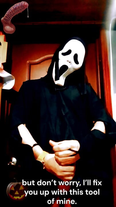 SCREAM A LOVE STORY A dominant guy with a Ghostface mask and a huge cock breaks into your home on Halloween night to ejaculate