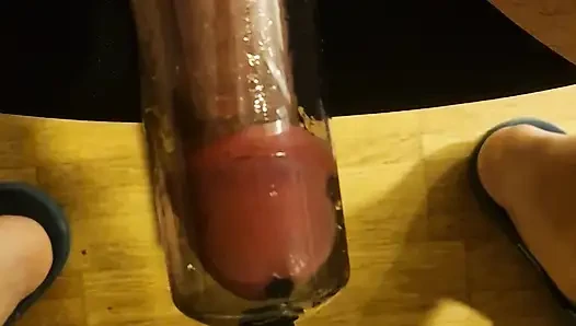 Pompa ve ses çalma seansı -- yumuşak silikon çubuklar