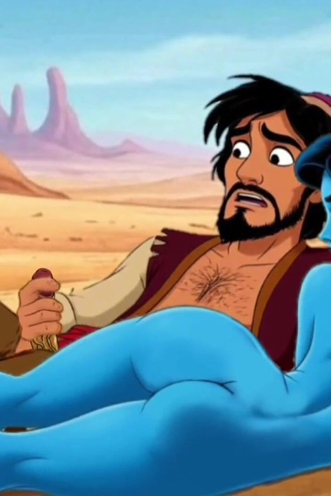 Cin Kız Adaddin'e Yarak Sıvazlıyor. Peri Masalı Hikayesi