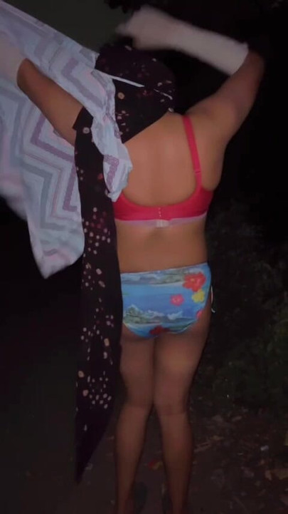 Mona Bottom Crossdresser Removes Clothes