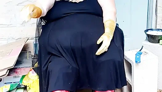 Bat Girl Is Taking a Smoke Break in Her