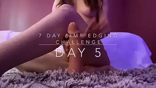 Simp 7 day edging challenge DAY 5