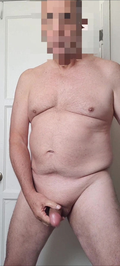 Exhibitionist eating my own cum (again) while you watch